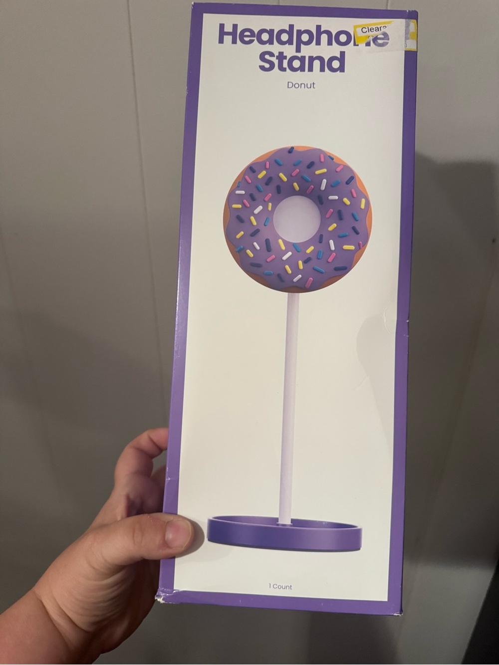 Headphone Stand Donut in Purple - Clear?